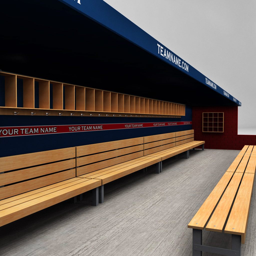 Baseball stadium dugout by kr3atura 3DOcean